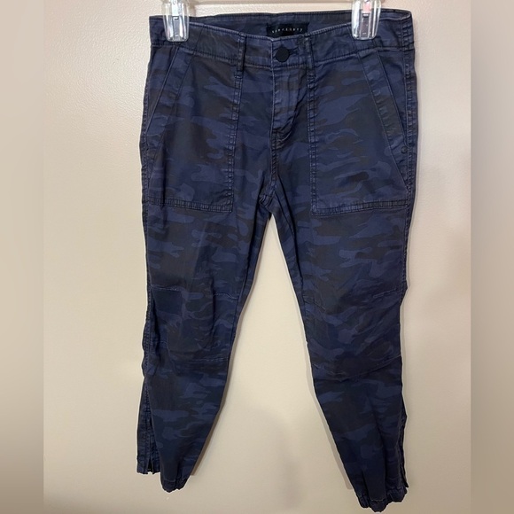 Sanctuary Blue Camo ‘Peace Trooper’ Zip Jogger Pants Sz 26 - Picture 3 of 7